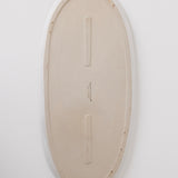 Ines Large Oval Lipped Serving Plate - Matte White - 16 inch