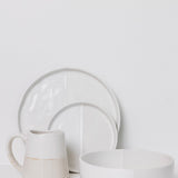 Sonnet Stoneware Bowl - Matte White/Glossy White