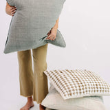 Fabiana Linen Pillow - Warm Grey - 24"x24"