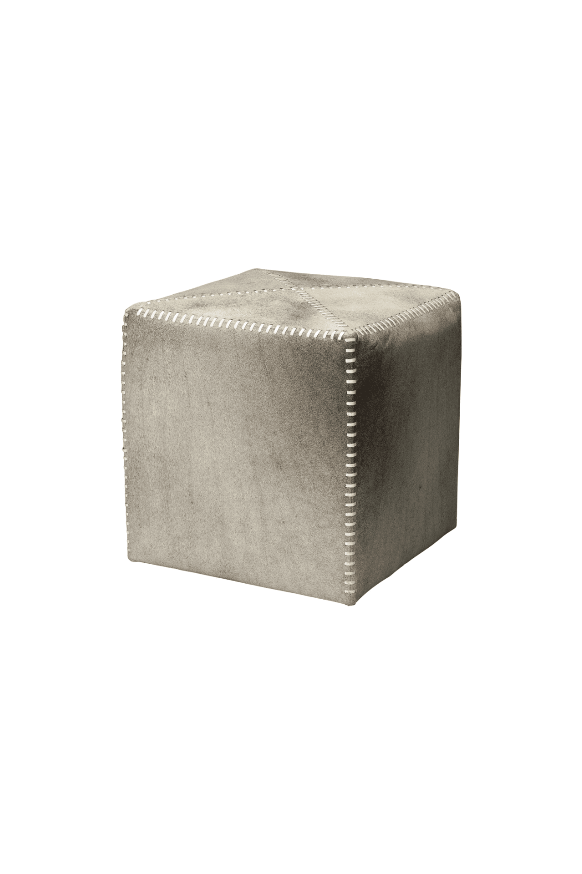 Miles Leather Ottoman - Small
