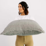 Fabiana Linen Pillow - Warm Grey - 24"x24"