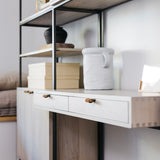 Trey Modular Wall Desk With 2 Bookcases