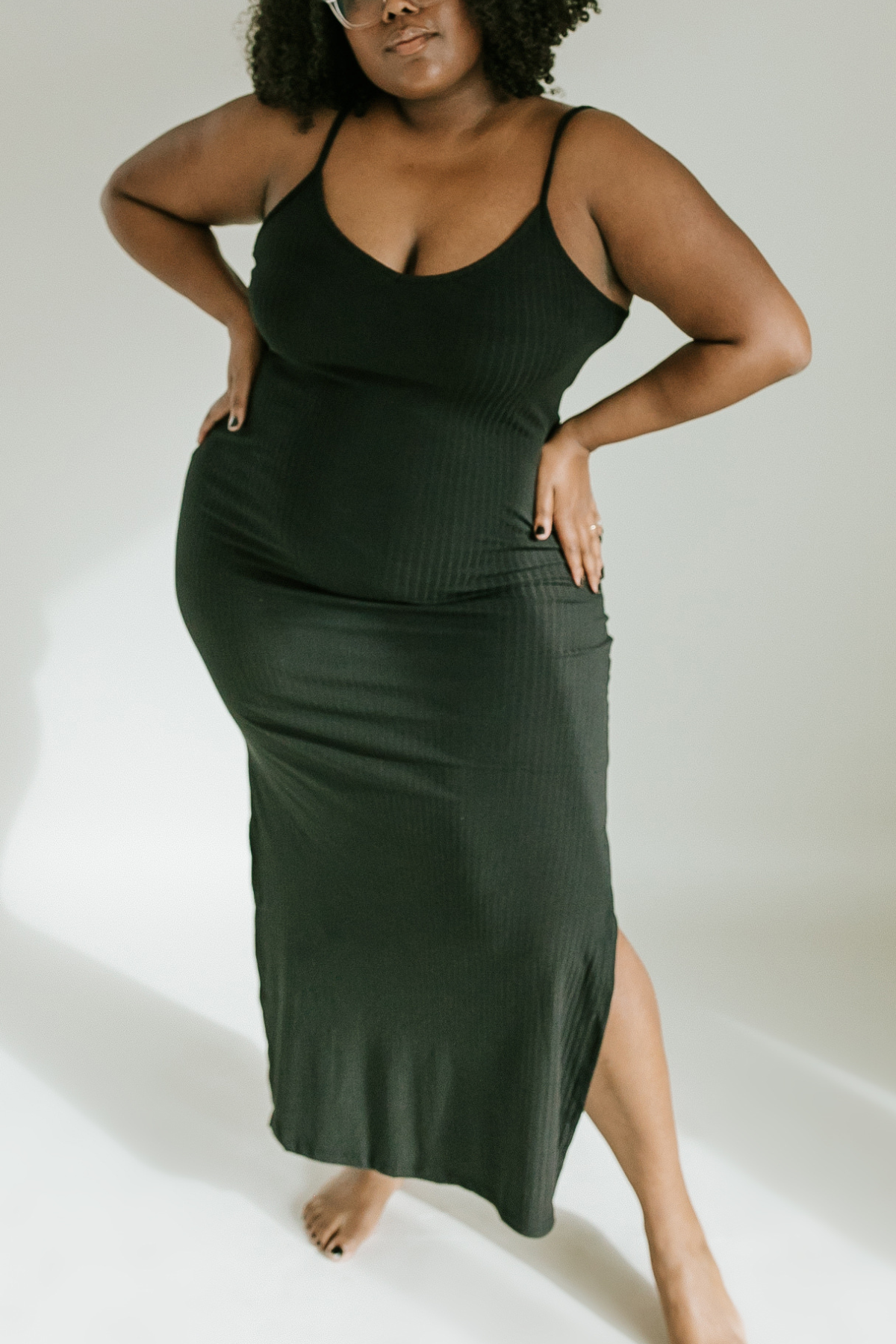 Plus size hotsell ribbed midi dress