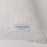 Whisper Slub Chenille Pillow - Bone - 2 Sizes