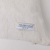 Whisper Slub Chenille Pillow - Bone - 2 Sizes