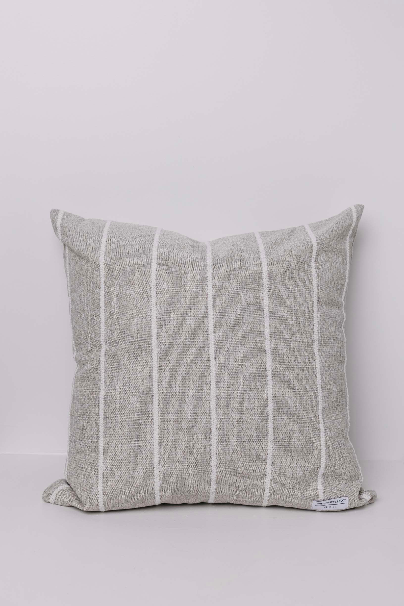 Jolie Textured Slub Stripe Pillow - 3 Sizes