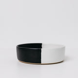 Dawson Stoneware Bowl - Matte Black/White