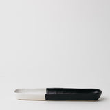 Dawson Olive Bowl - Matte Black/White - 9 inch