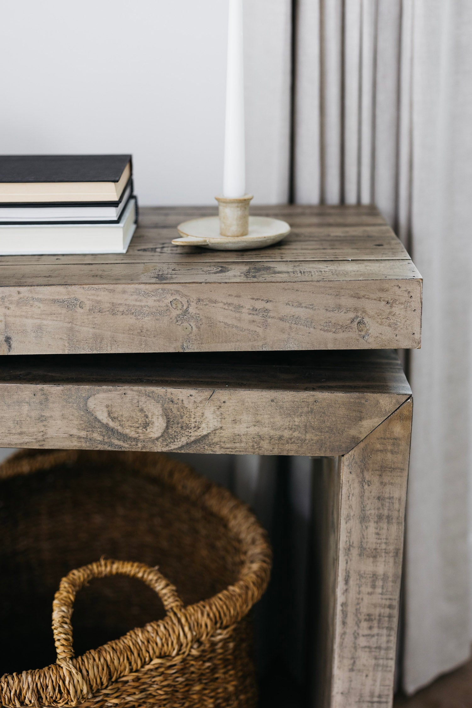 Mathis Console Table - Weathered Wheat