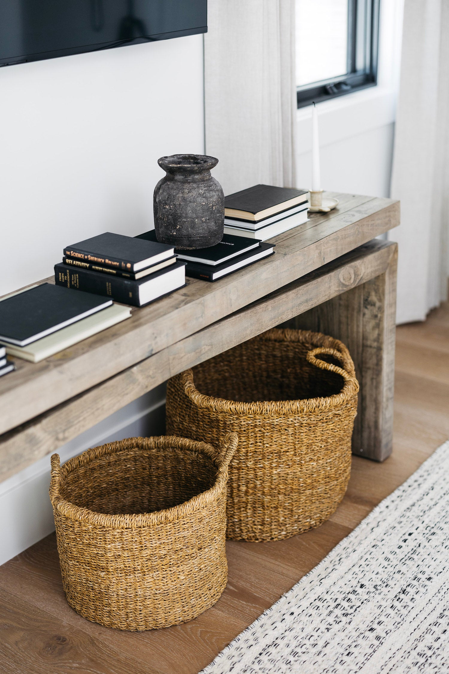 Mathis Console Table - Weathered Wheat
