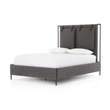 Leigh Upholstered Bed - Ash