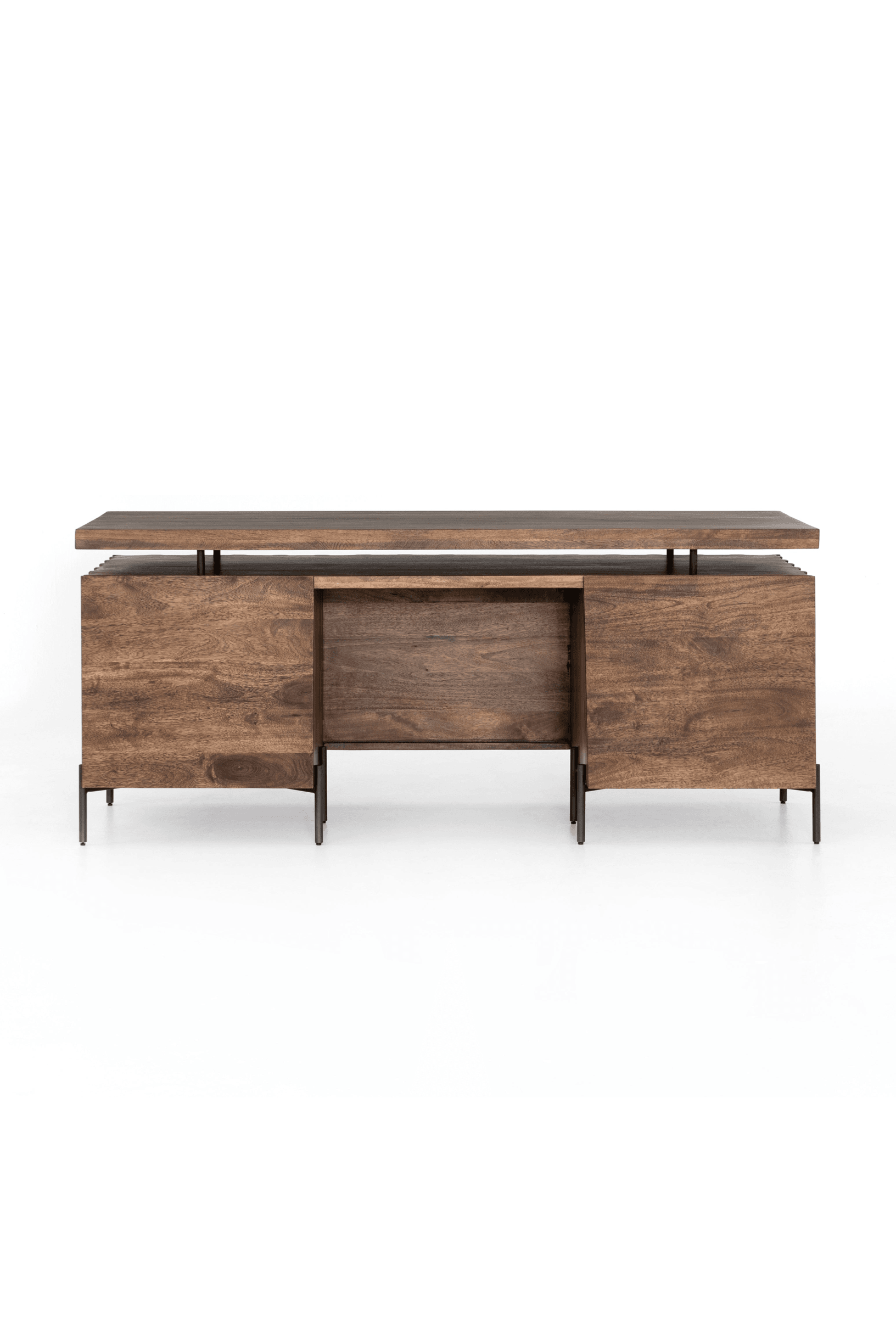 Raffael carved wood media console online