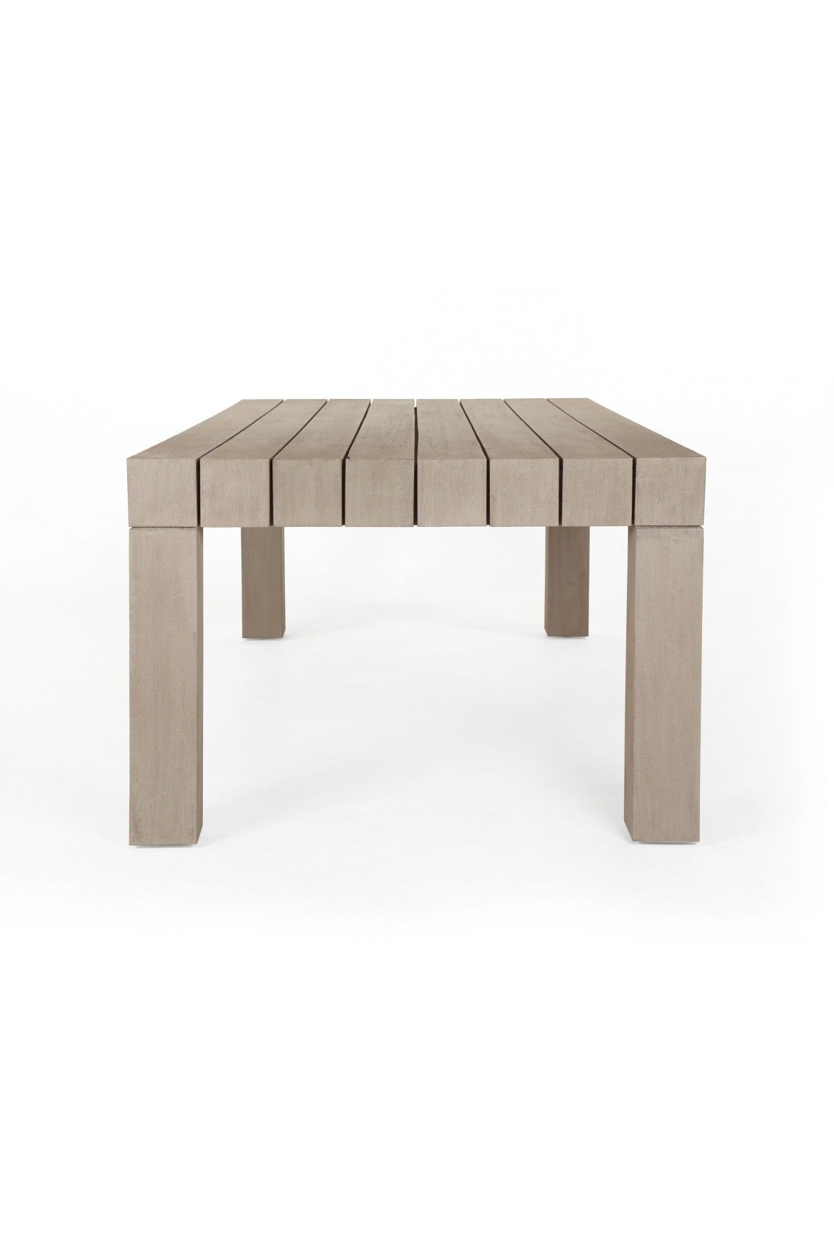 Carina Outdoor Dining Table - Washed Brown