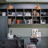 Bryson Channeled Desk Chair - Smoke