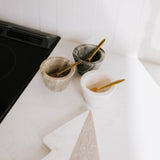 Felicity Marble Bowl w Brass Spoon - 3 Colors