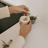 Felicity Marble Bowl w Brass Spoon - 3 Colors