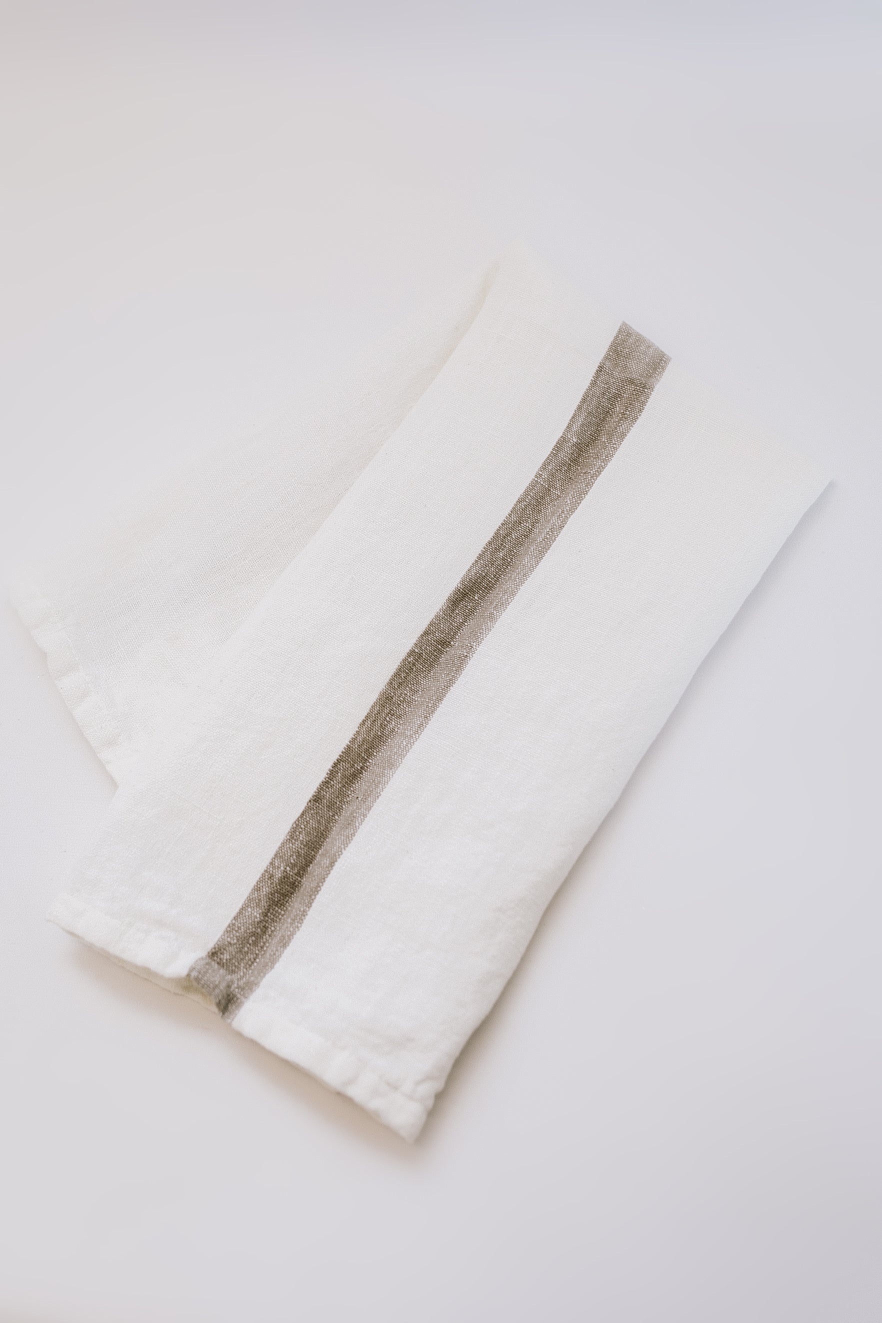 Loralei Striped Tea Towel - Beige