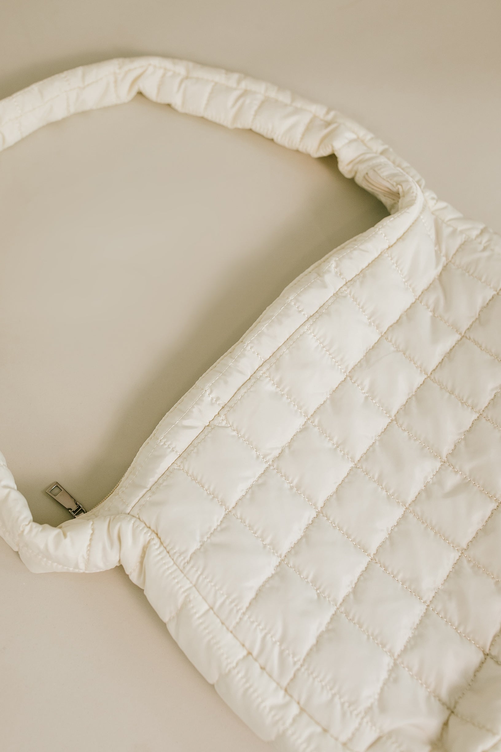 Hideaway Quilted Bag - Ivory