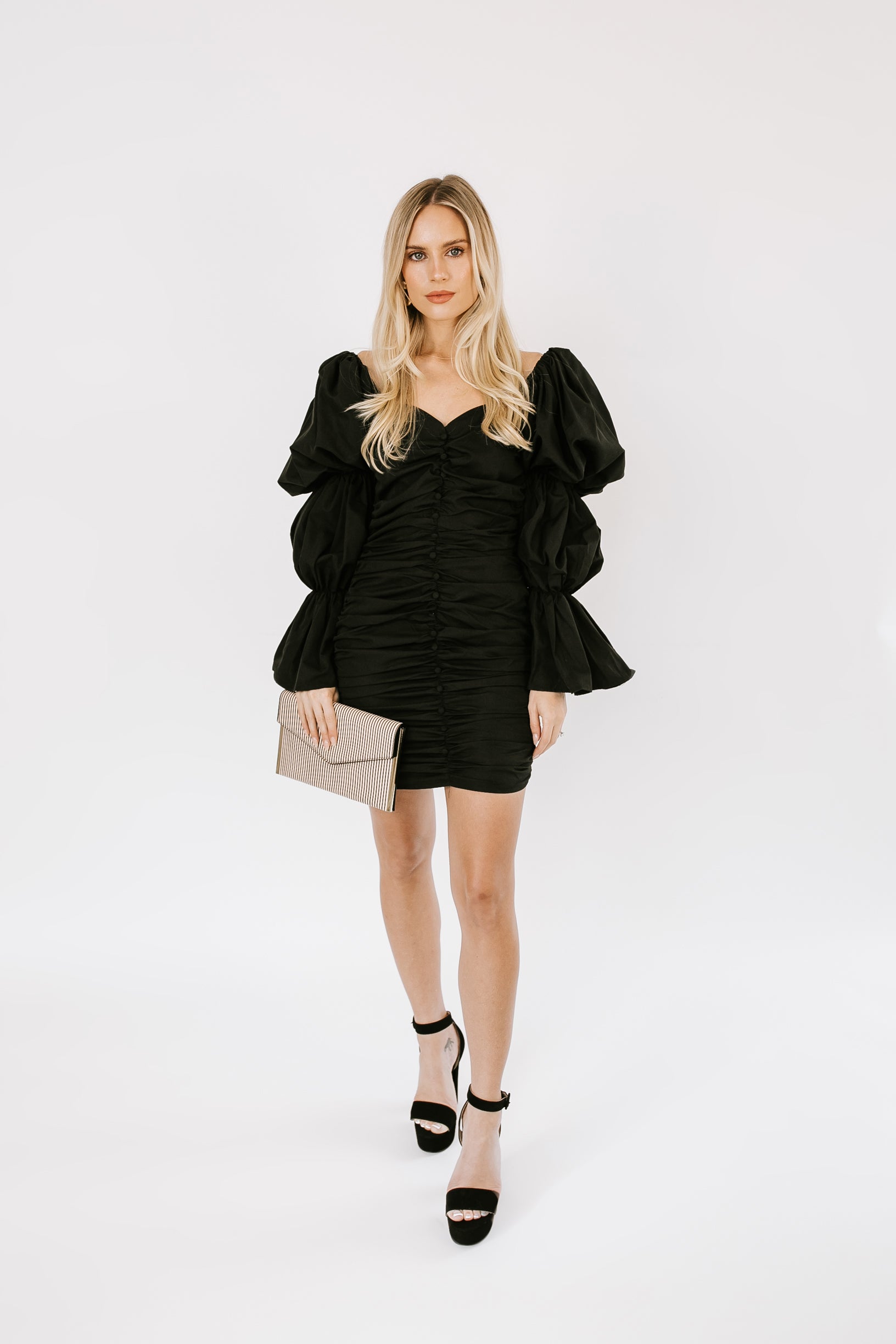 Reese Mini Dress - Black - THELIFESTYLEDCO Shop