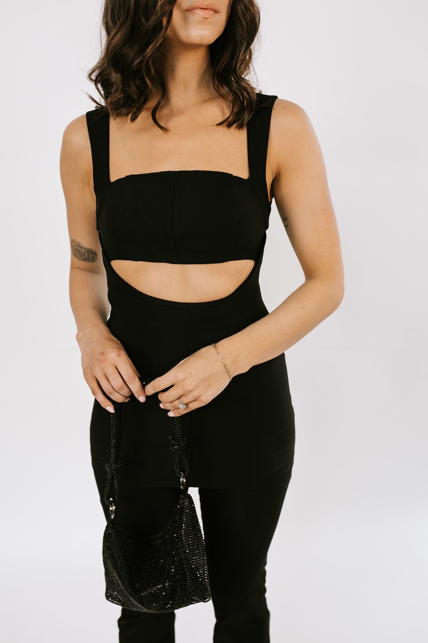 Yours Truly Tank Top + Pant Set - Black