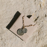 August Coin Necklace - Gold