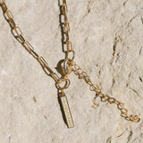 August Coin Necklace - Gold