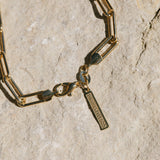 Sand Link Necklace - Gold