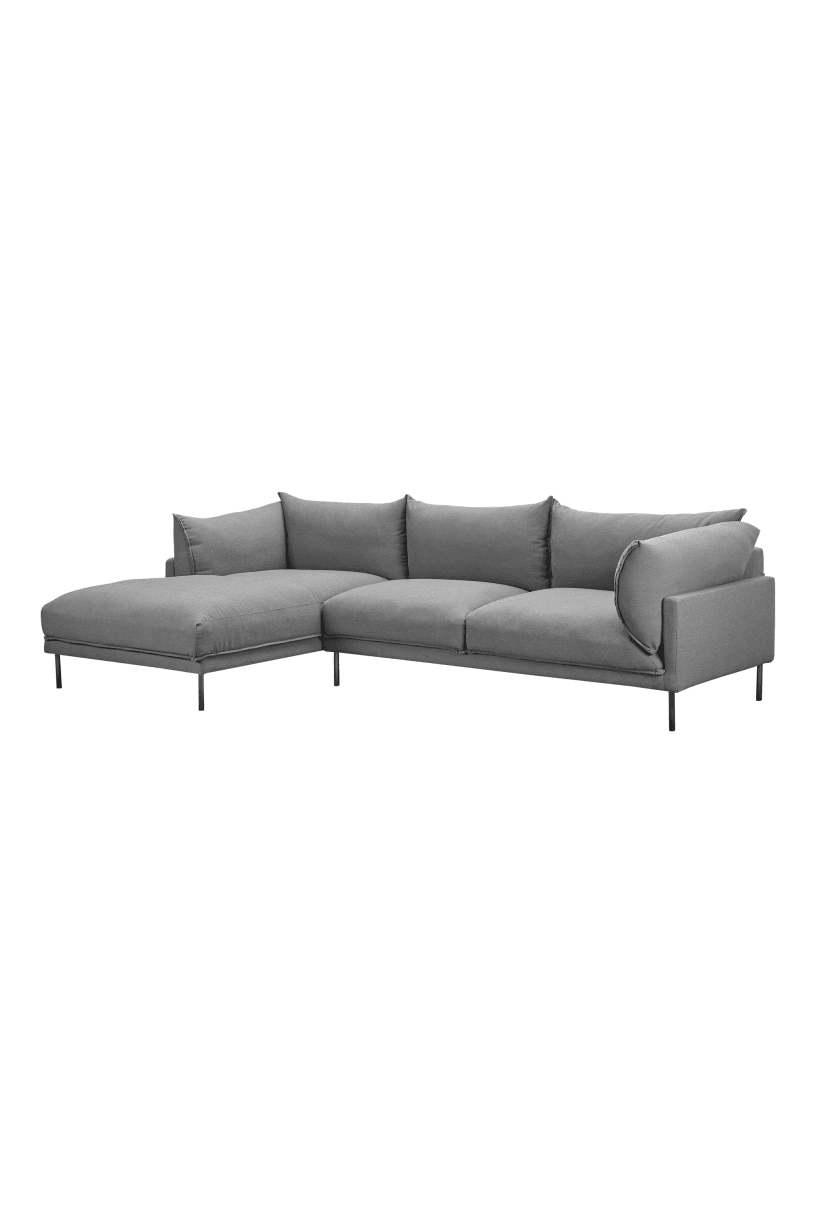 Ward Sectional - Charcoal