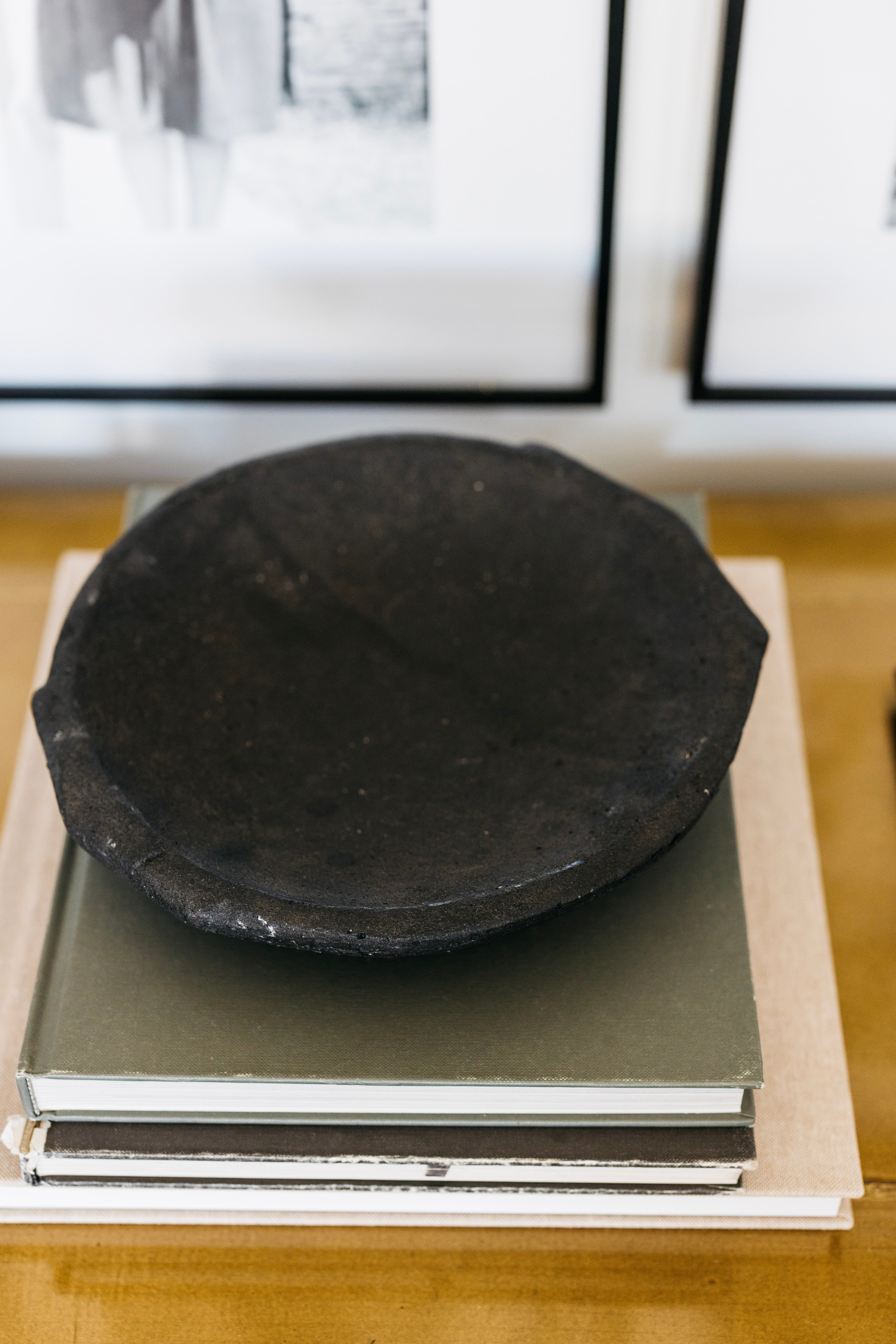 Leith Stone Saucer - Black