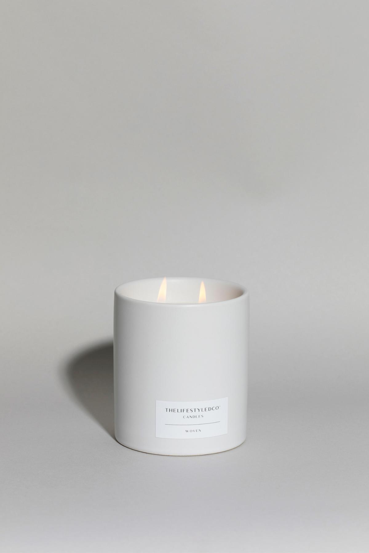 Woven Double Wick Candle - 13 oz