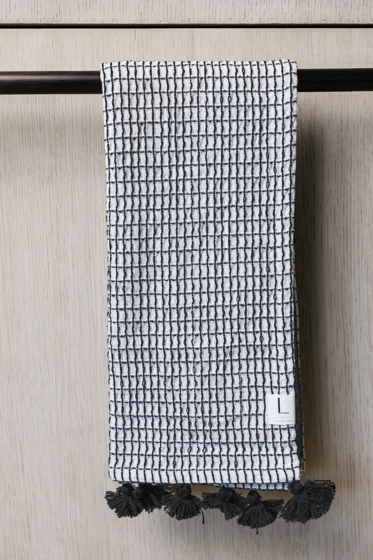 Kyla Waffle Knit Tea Towels - Set of 2 - Grey