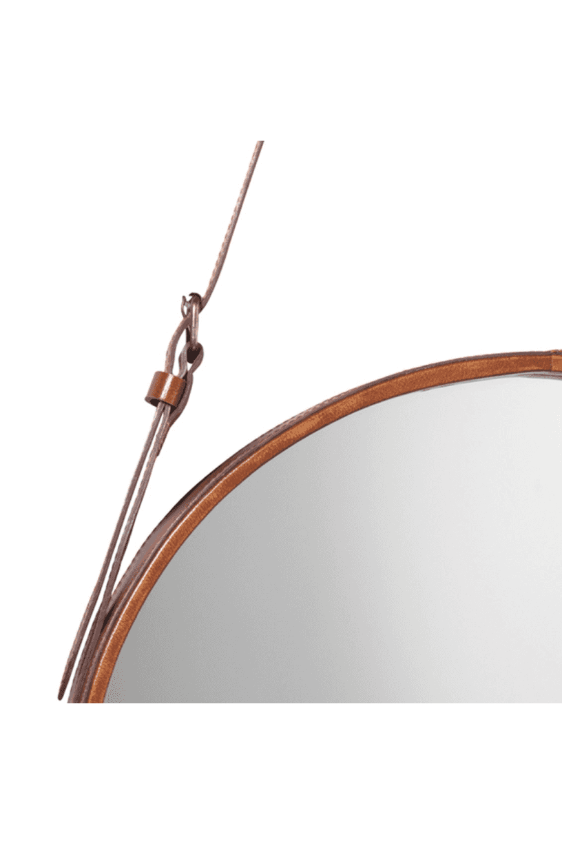 Felix Leather Strapped Mirror - 2 Sizes