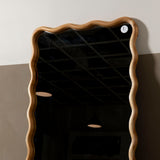 Bayside Wooden Squiggle Framed Mirror