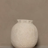 Ridge Paper Mache Vase