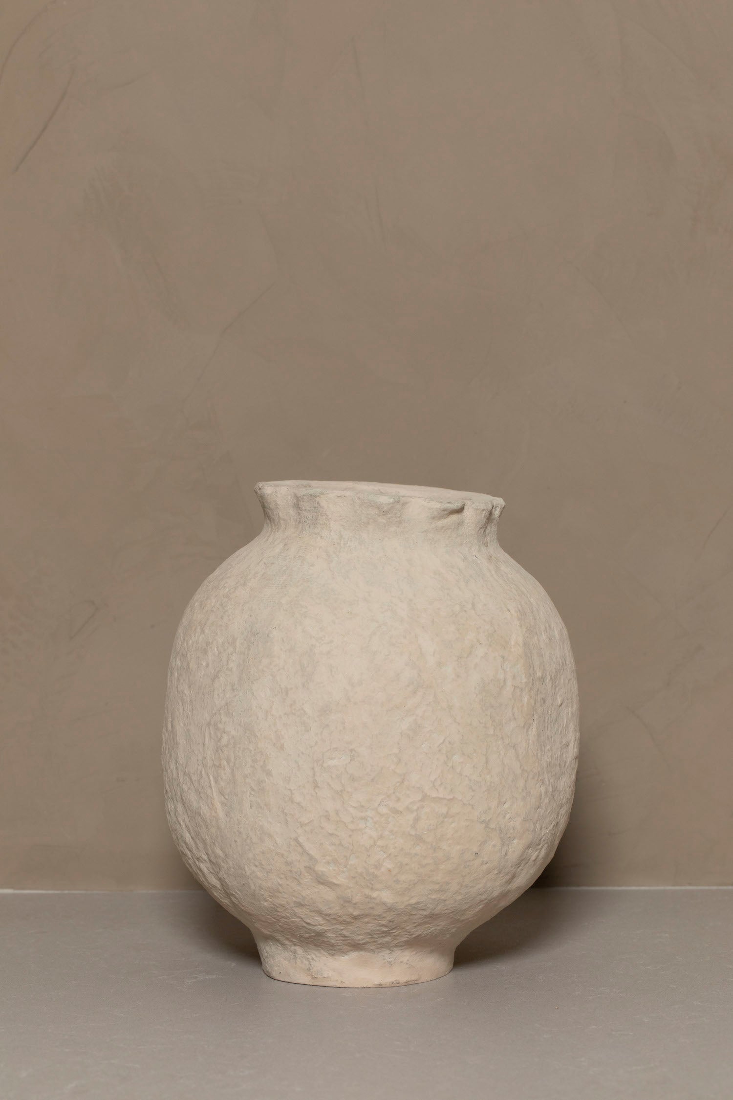 Ridge Paper Mache Vase