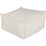 Solid Linen Pouf