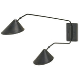 Serpa Black Swing-Arm Wall Sconce - 2 Sizes